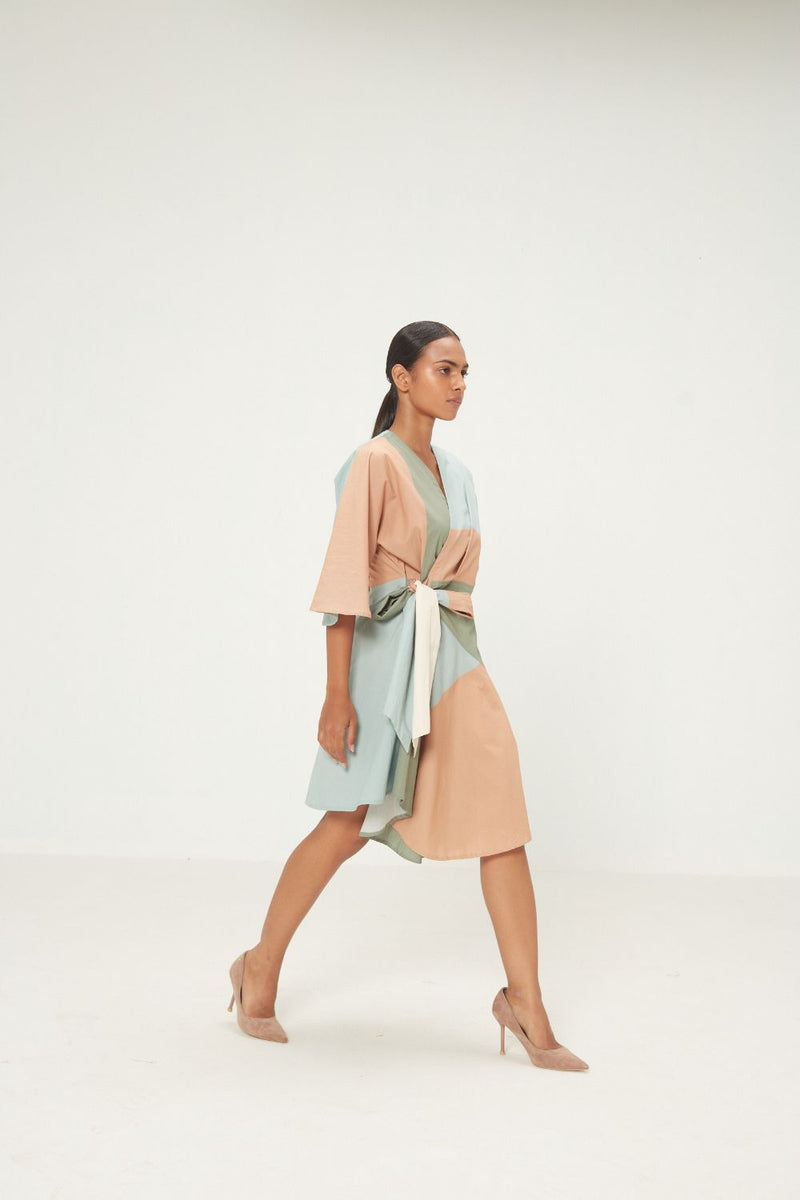 Maris Dress poplin by Khara Kapas in multi for women Worldwide