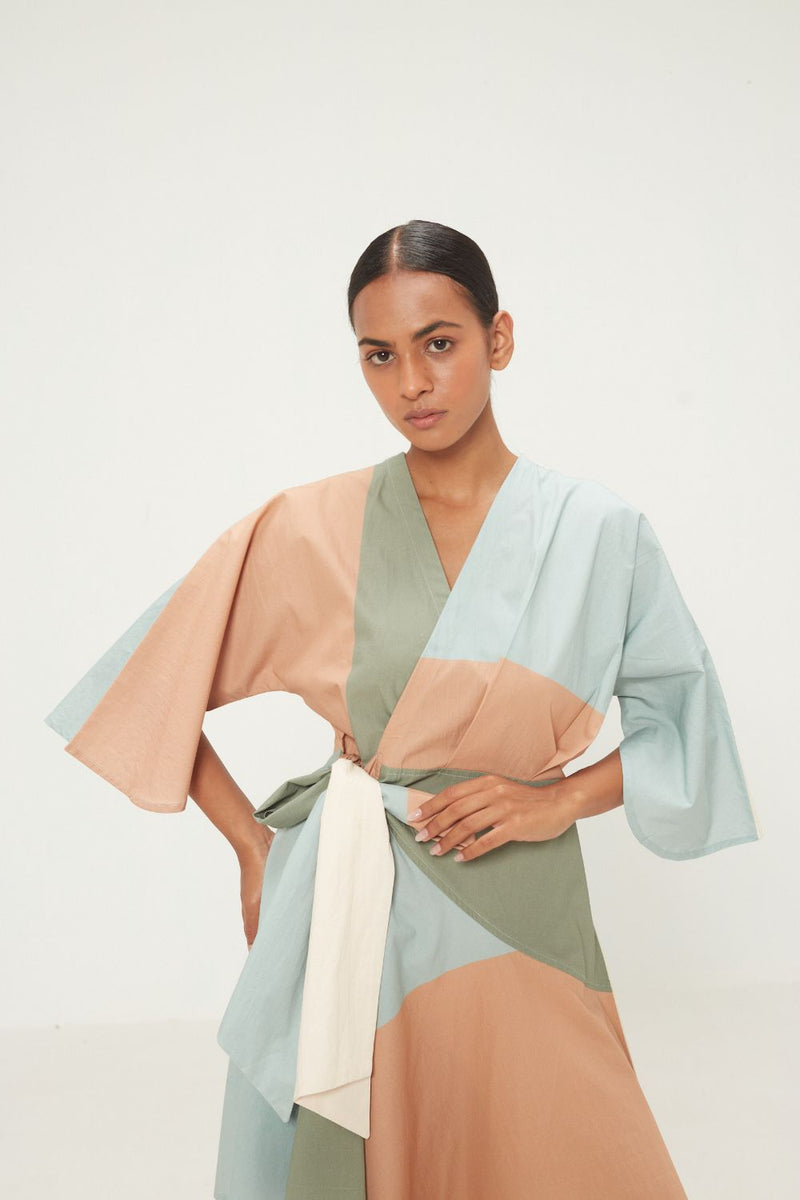 Maris Dress poplin by Khara Kapas in multi for women Worldwide