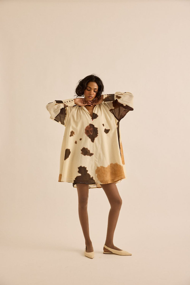 Cocoa Dress mul by Khara Kapas in brown for women Worldwide