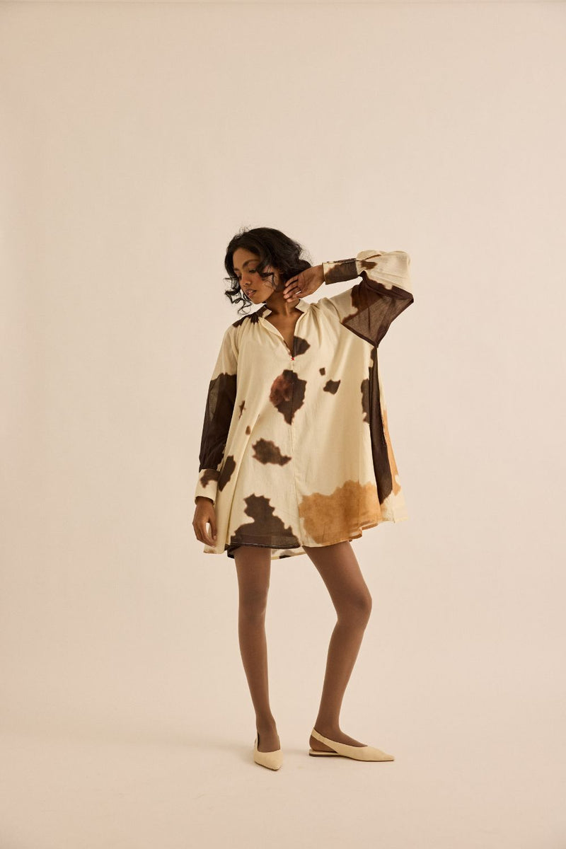Cocoa Dress mul by Khara Kapas in brown for women Worldwide