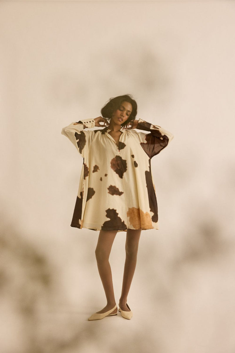 Cocoa Dress mul by Khara Kapas in brown for women Worldwide