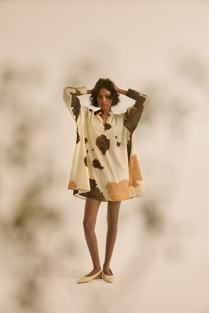 Cocoa Dress mul by Khara Kapas in brown for women Worldwide