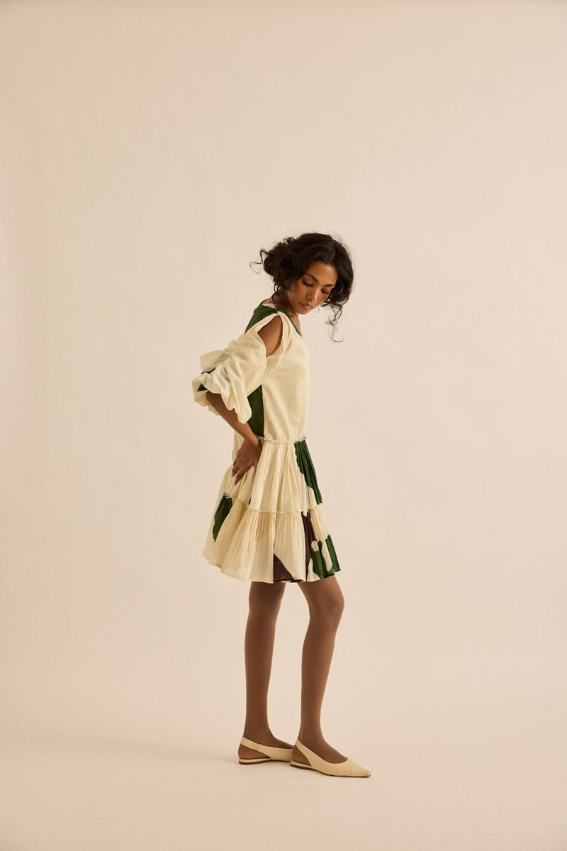 Primal Dress mul by Khara Kapas in green for women Worldwide