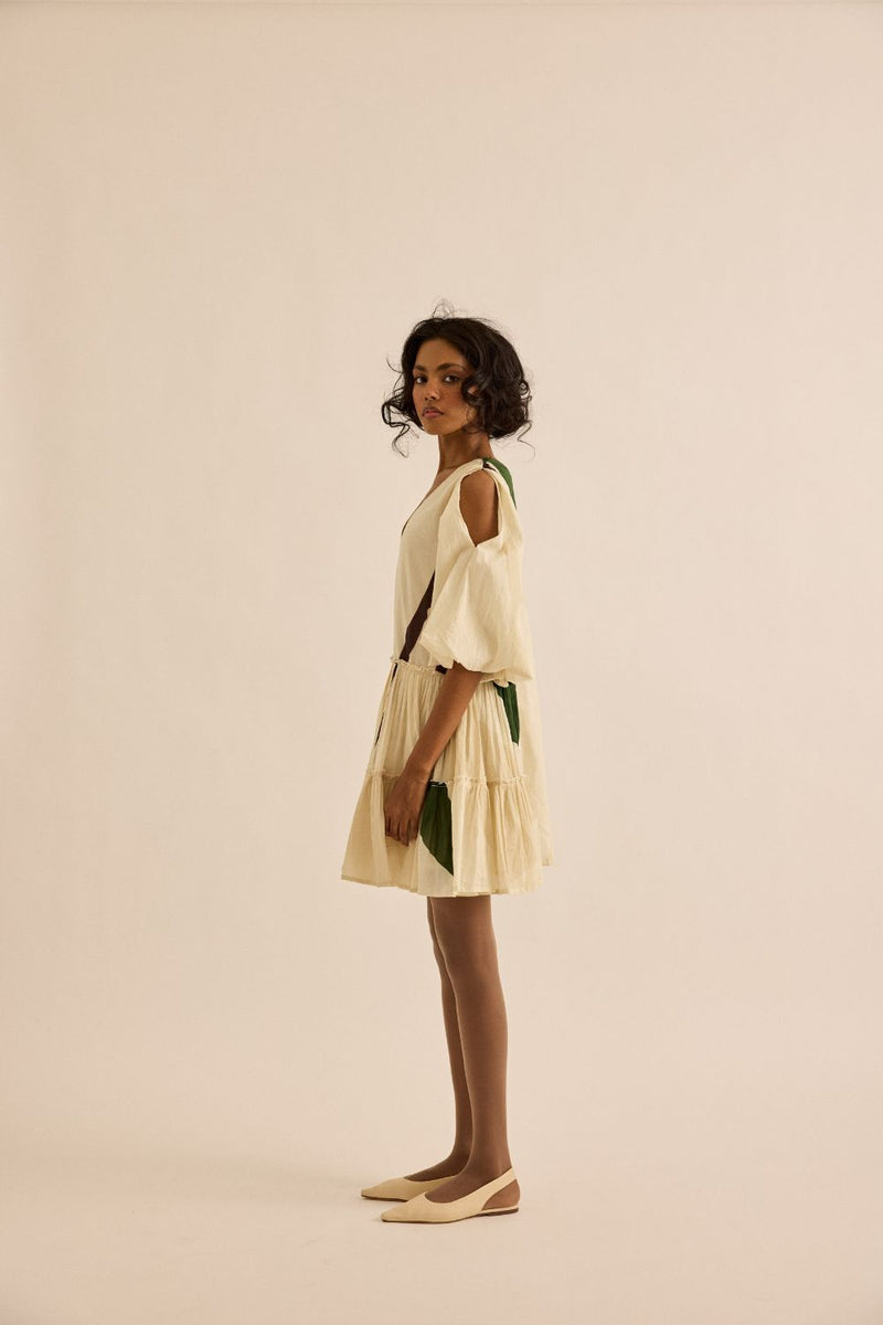Primal Dress mul by Khara Kapas in green for women Worldwide