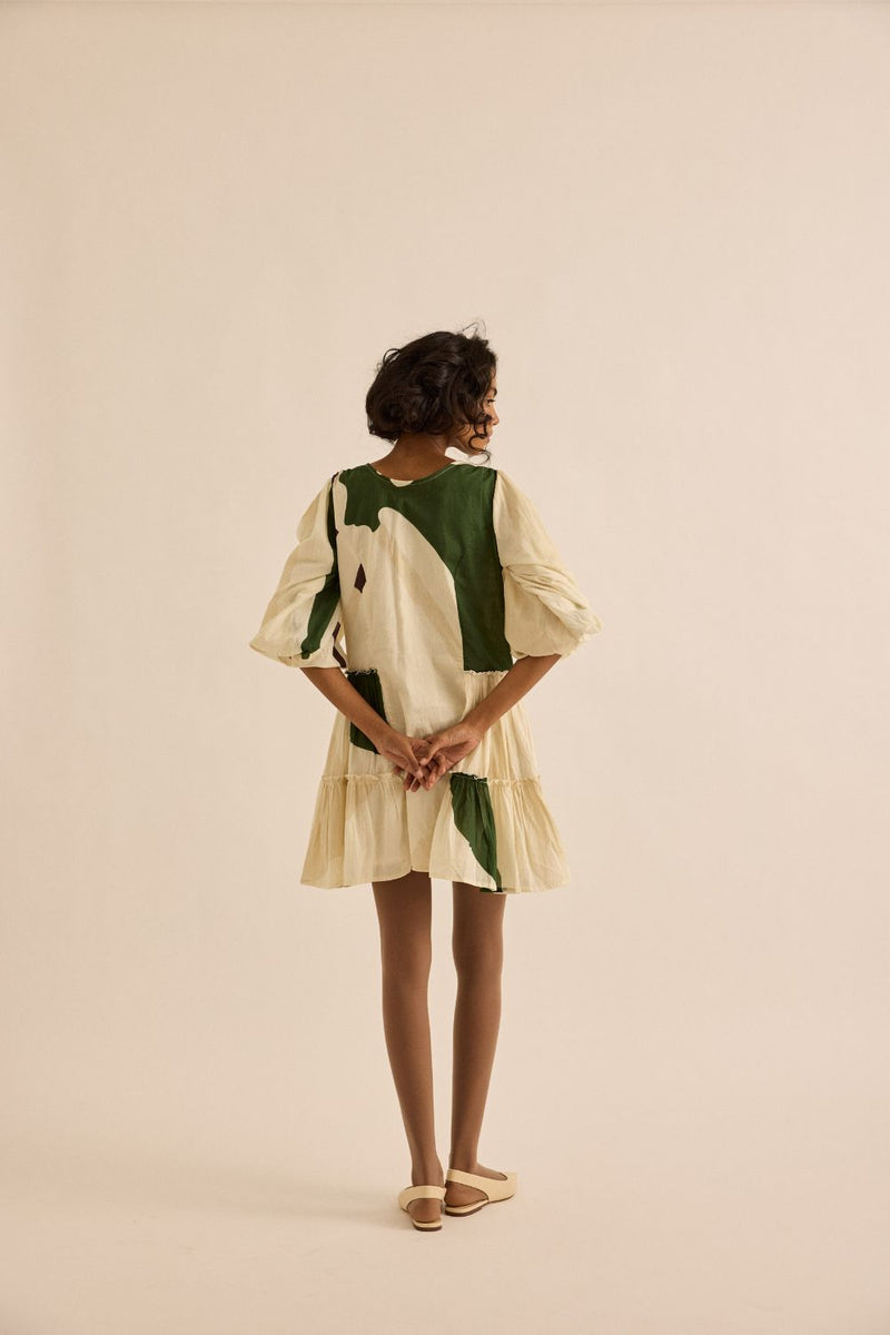 Primal Dress mul by Khara Kapas in green for women Worldwide