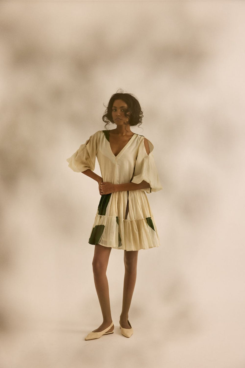 Primal Dress mul by Khara Kapas in green for women Worldwide