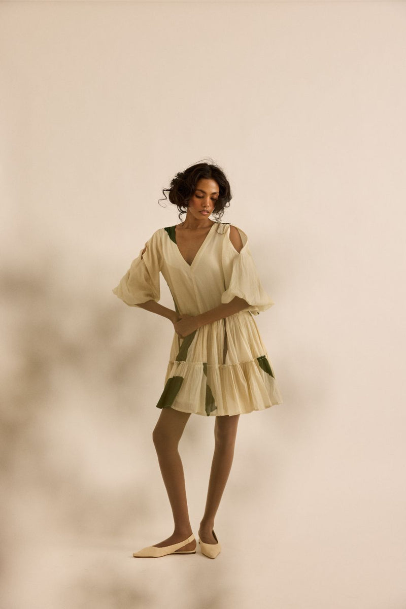 Primal Dress mul by Khara Kapas in green for women Worldwide
