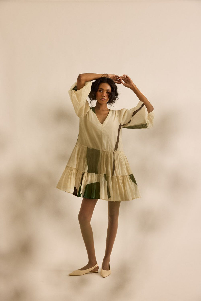 Primal Dress mul by Khara Kapas in green for women Worldwide