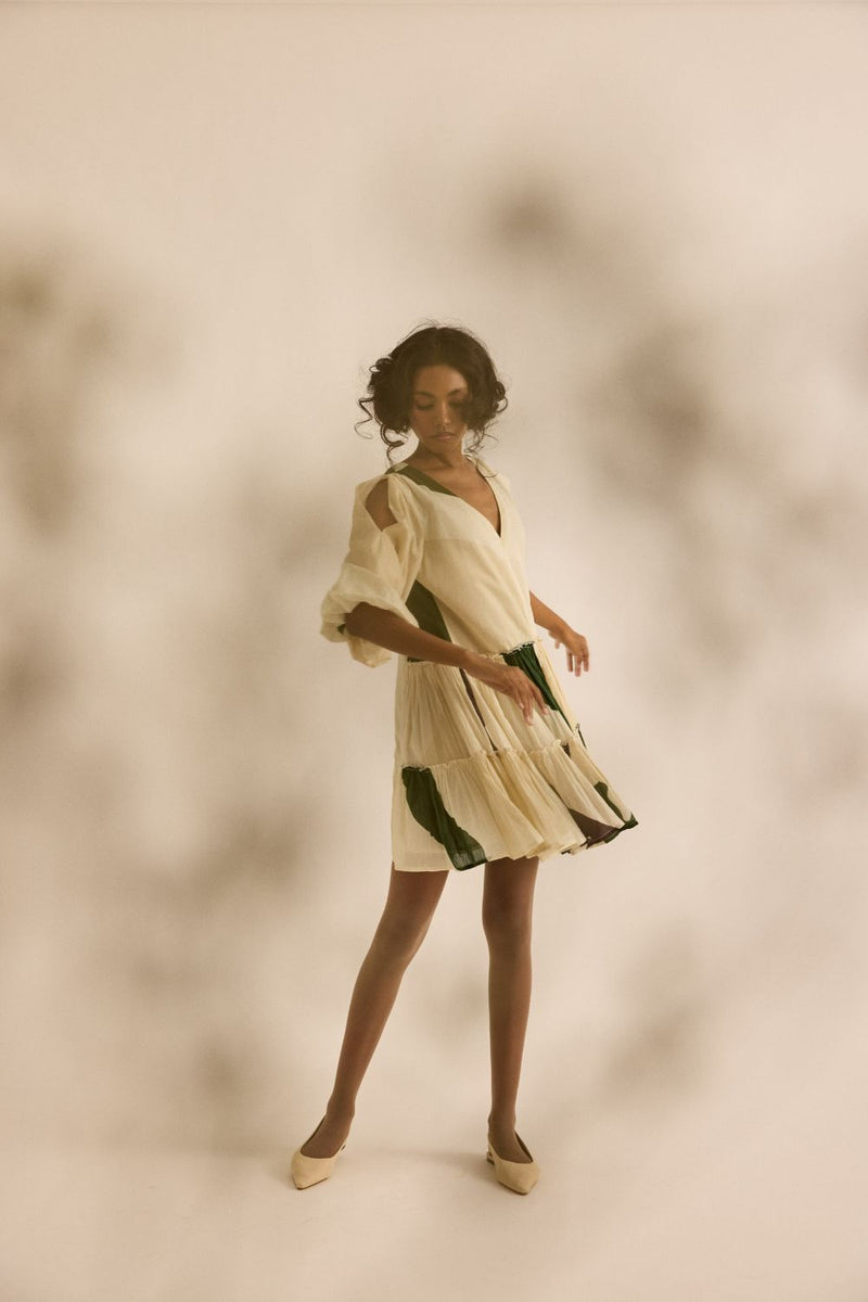 Primal Dress mul by Khara Kapas in green for women Worldwide