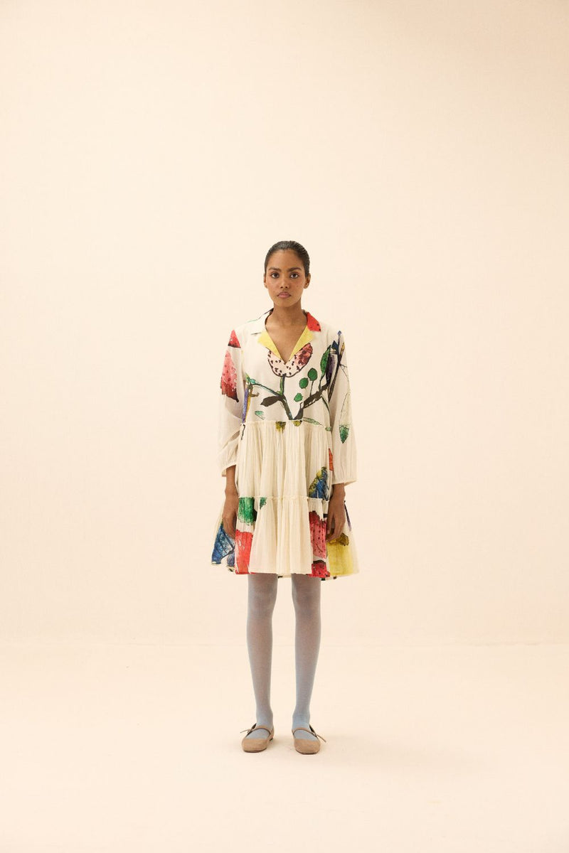 Wall Flower Dress mul by Khara Kapas in multi for women Worldwide