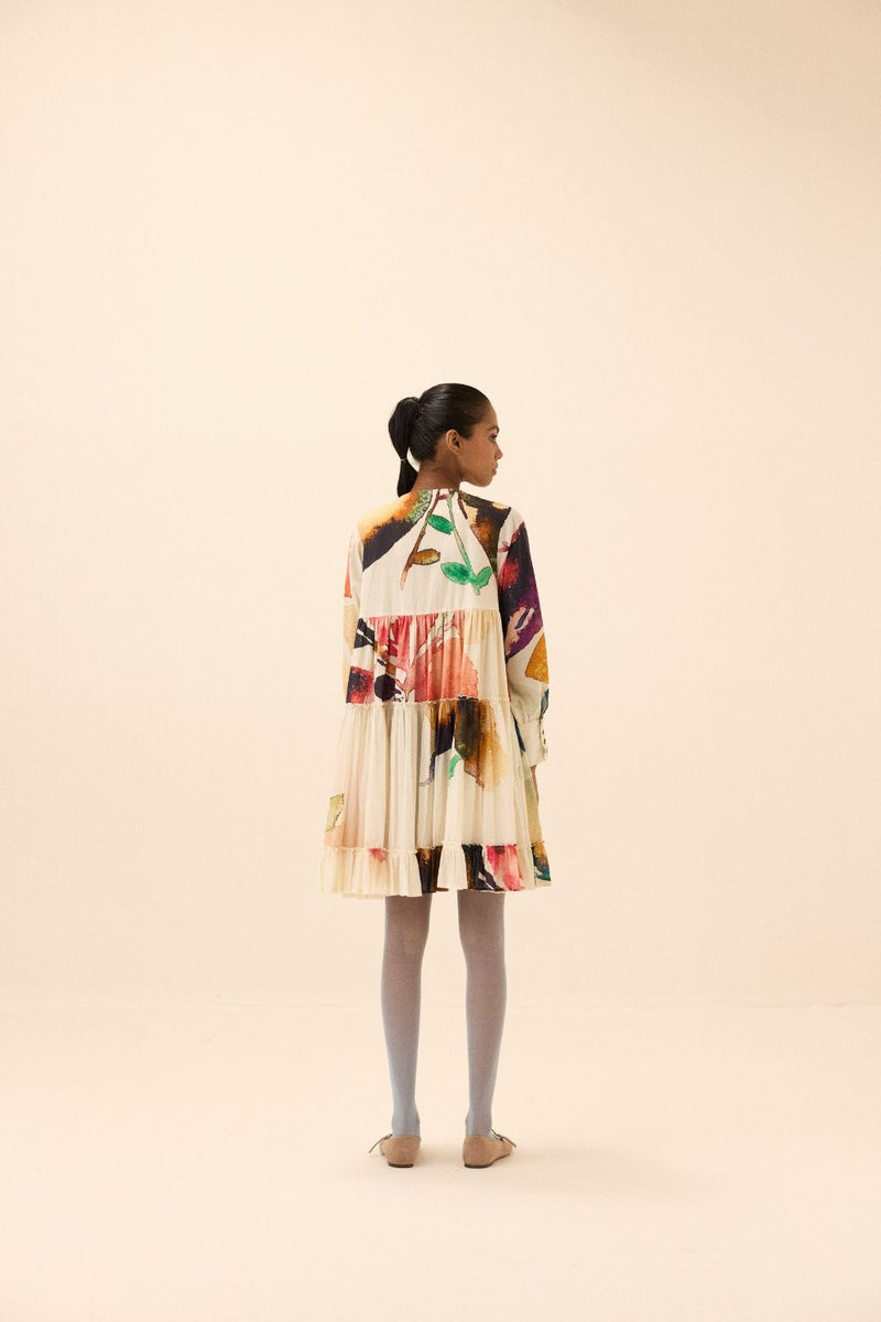 Pepper dress mul by Khara Kapas in multi for women Worldwide