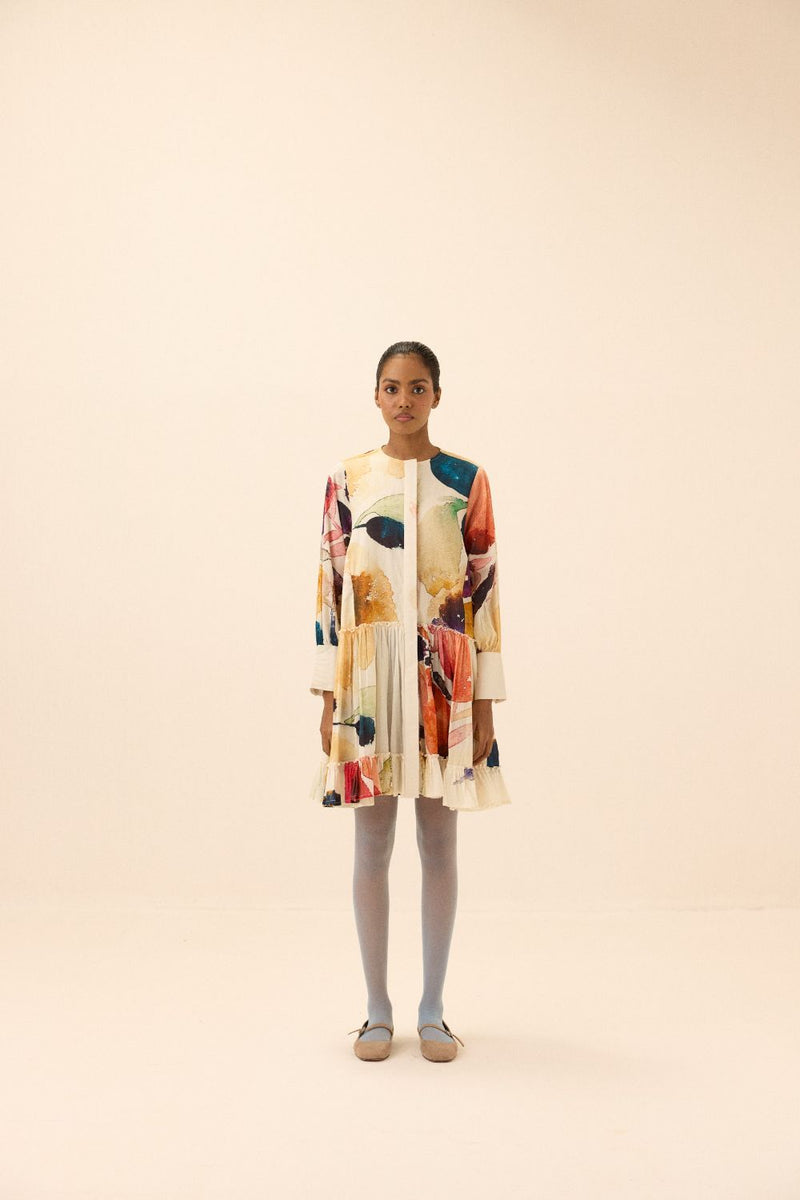 Pepper dress mul by Khara Kapas in multi for women Worldwide