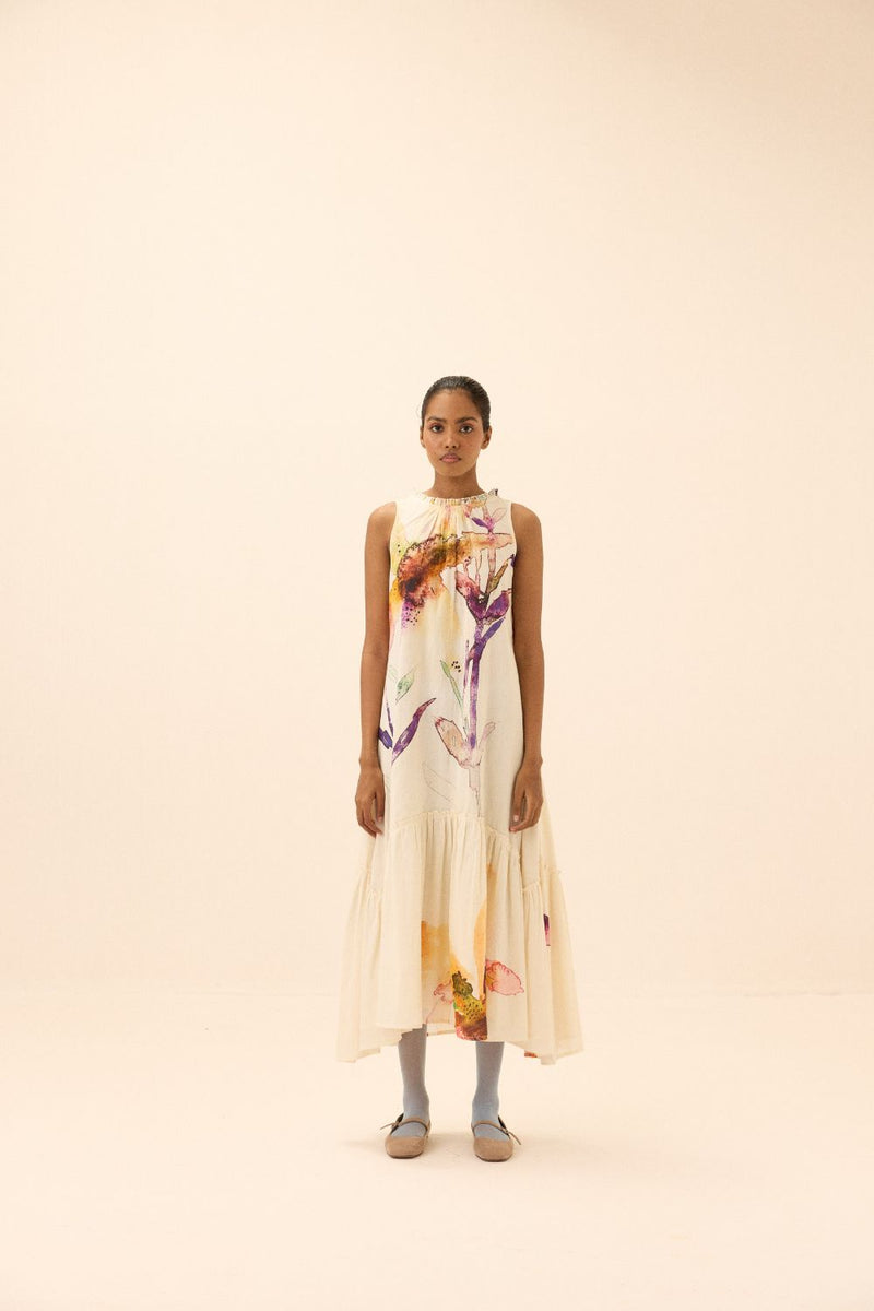 Moonbloom Dress mul by Khara Kapas in multi for women Worldwide