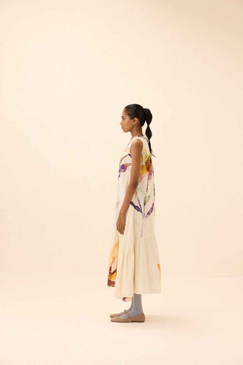 Moonbloom Dress mul by Khara Kapas in multi for women Worldwide