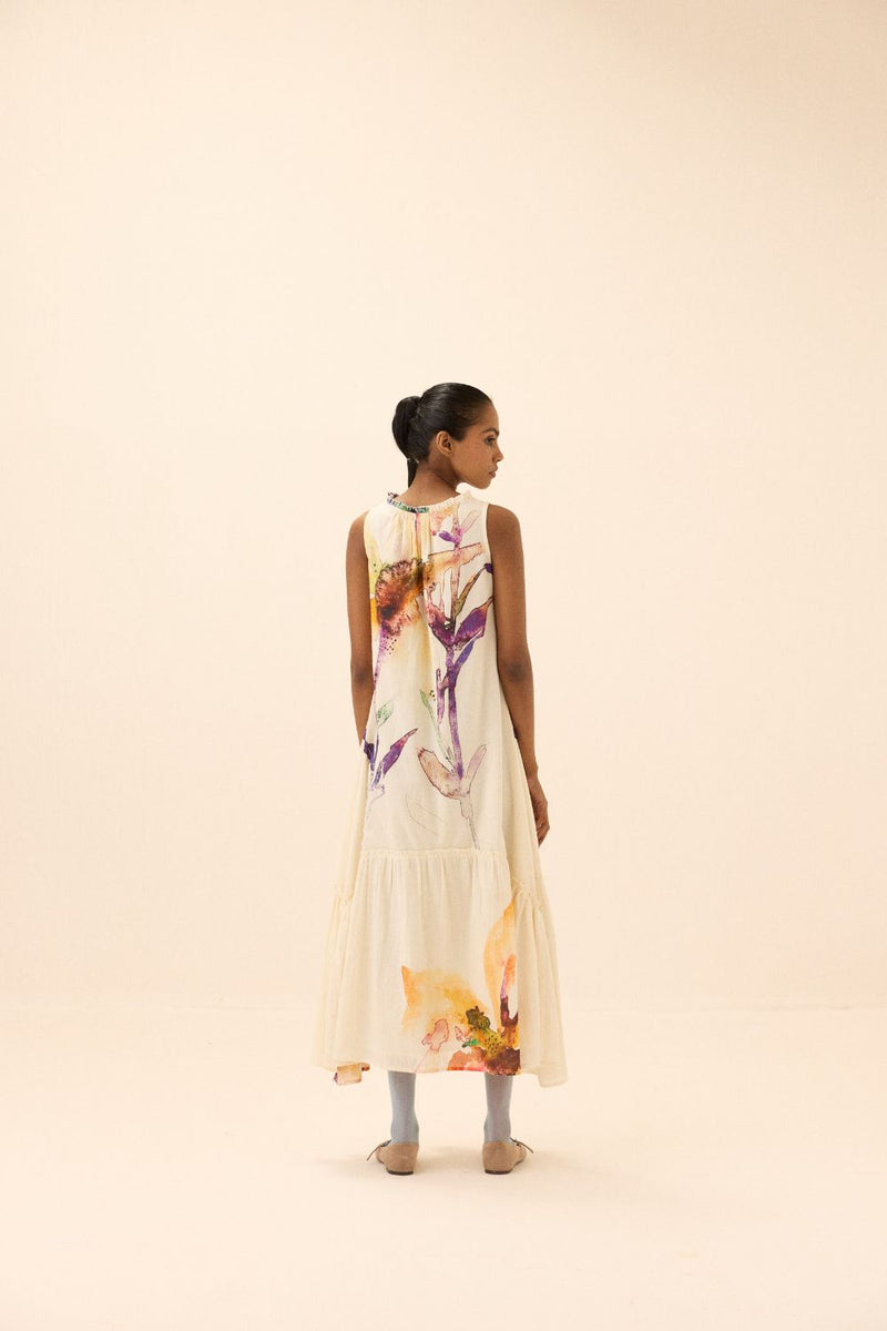Moonbloom Dress mul by Khara Kapas in multi for women Worldwide