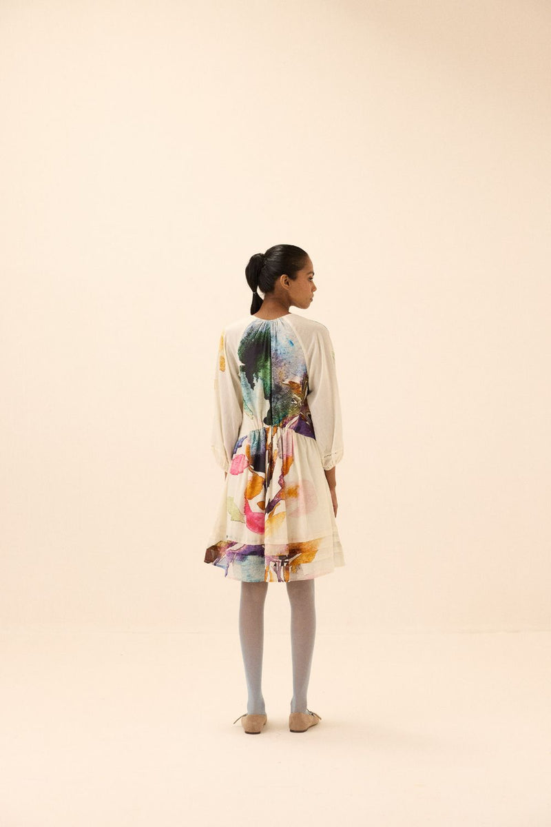 Botanic Crest dress mul by Khara Kapas in multi for women Worldwide