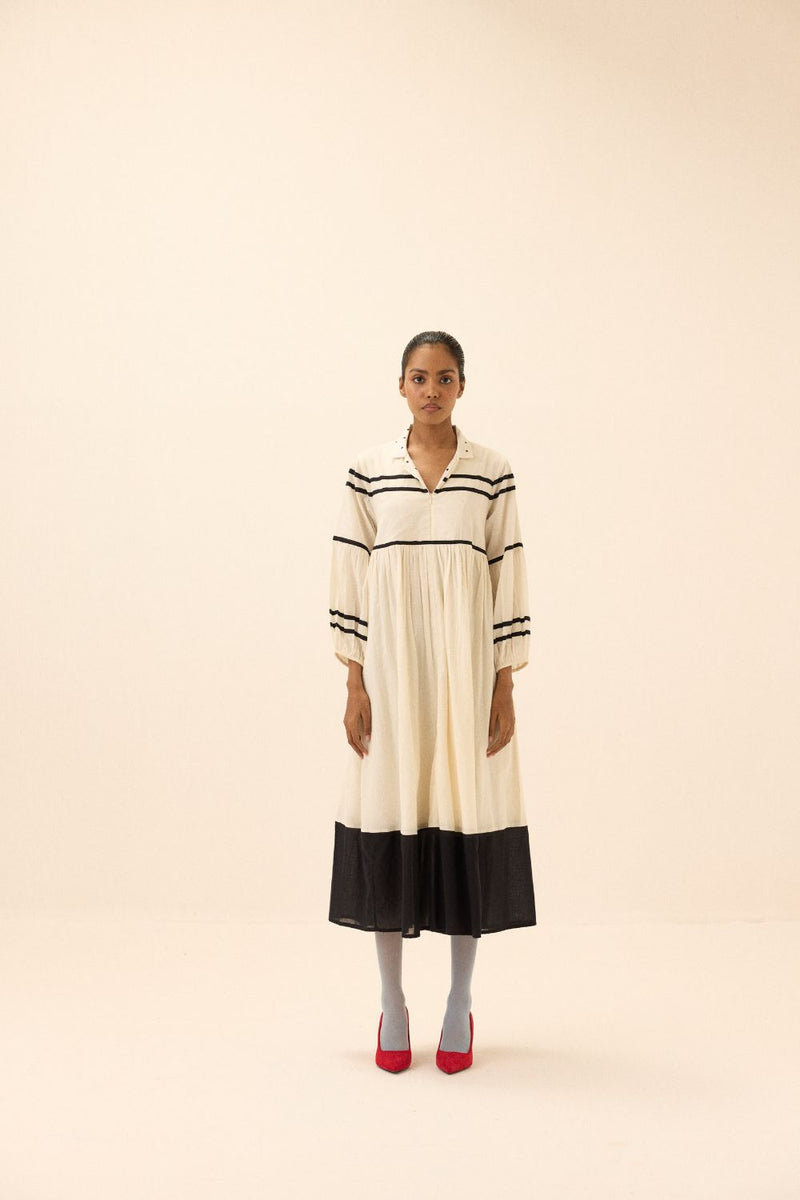 Acorn Dress mul by Khara Kapas in black for women Worldwide