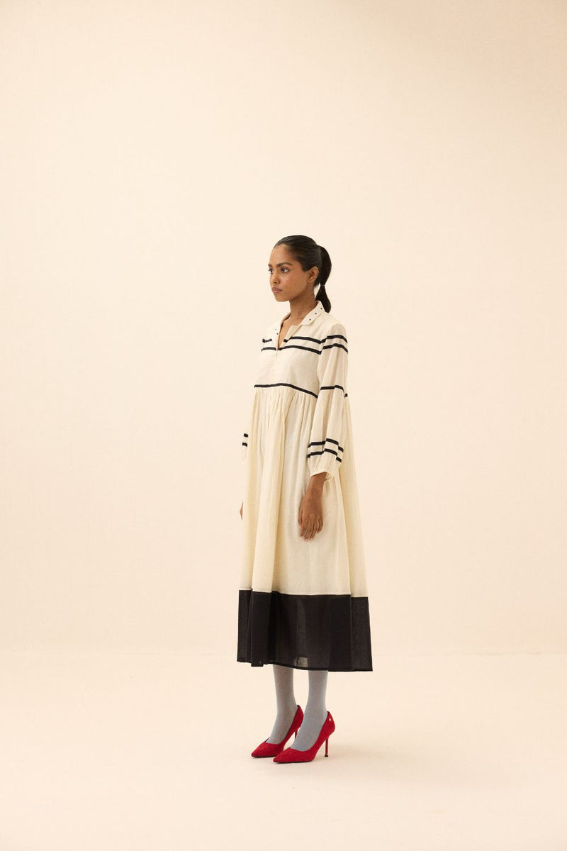 Acorn Dress mul by Khara Kapas in black for women Worldwide