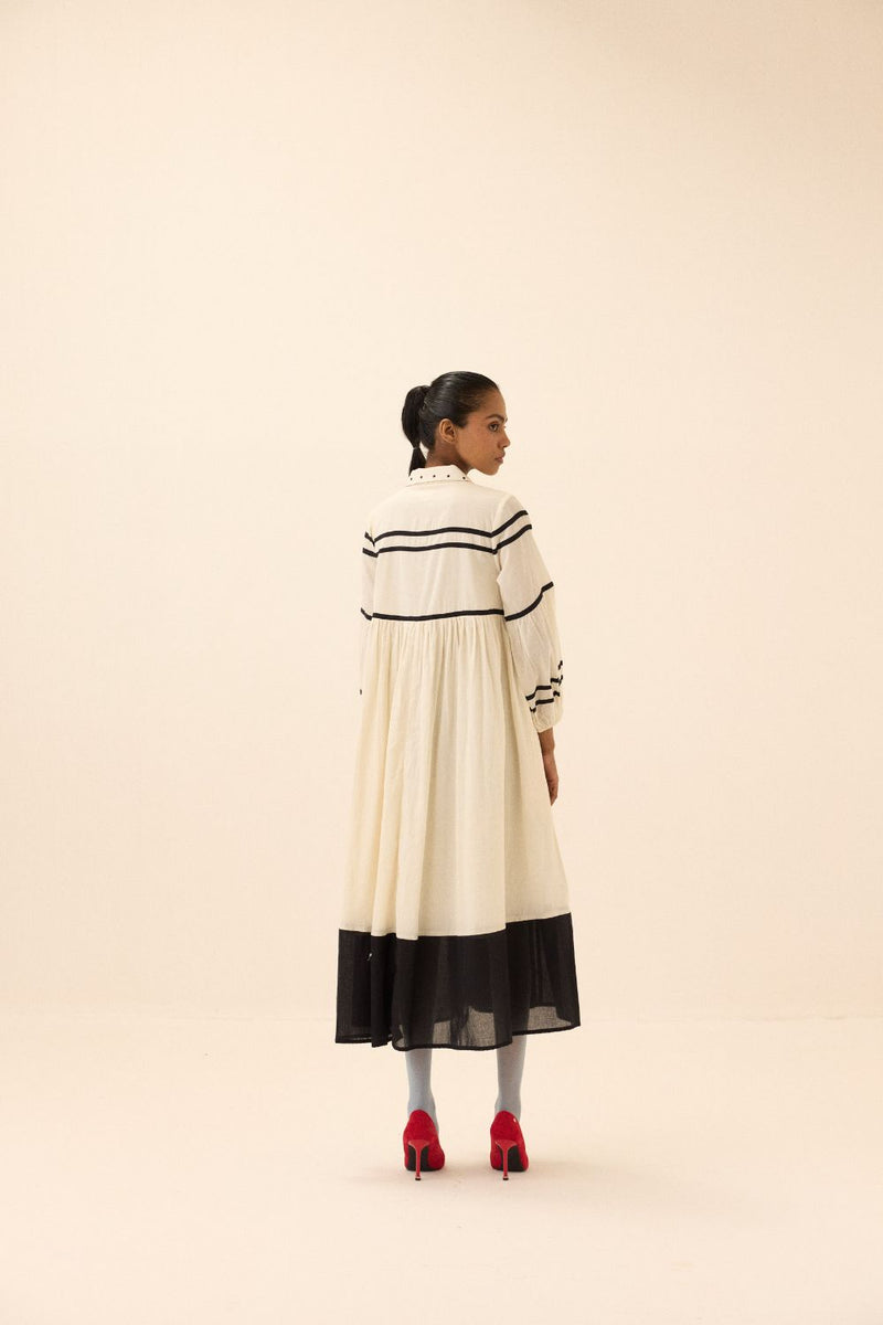 Acorn Dress mul by Khara Kapas in black for women Worldwide