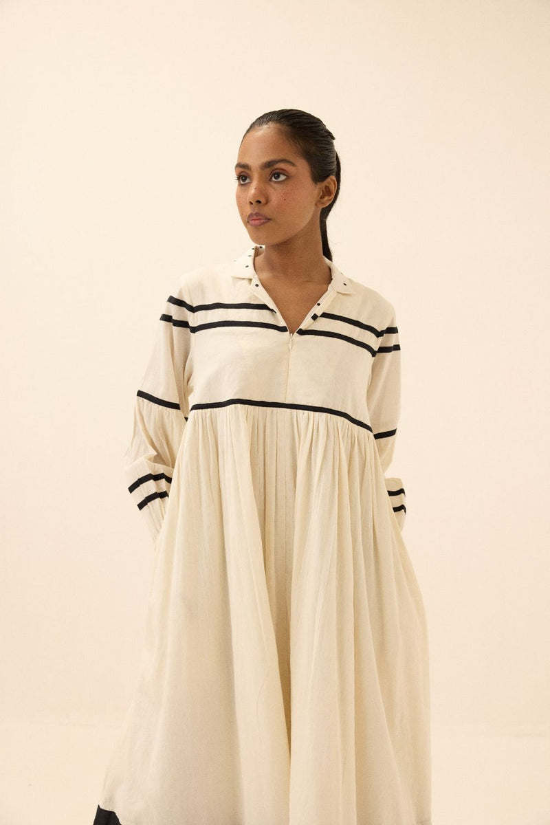 Acorn Dress mul by Khara Kapas in black for women Worldwide