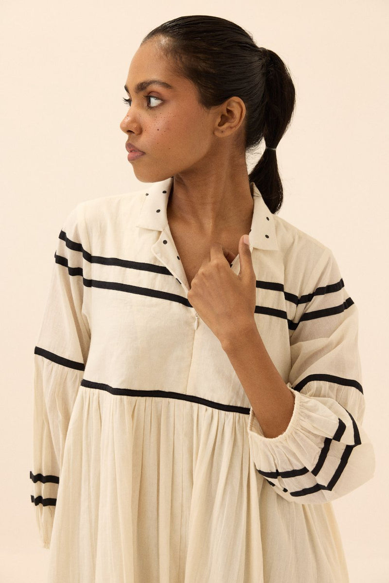 Acorn Dress mul by Khara Kapas in black for women Worldwide