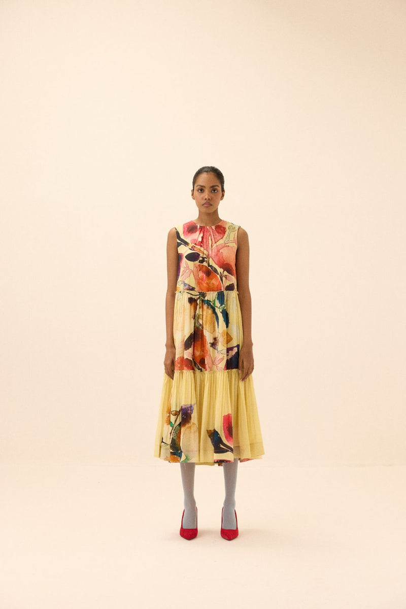 Sunstone dress mul by Khara Kapas in multi for women Worldwide