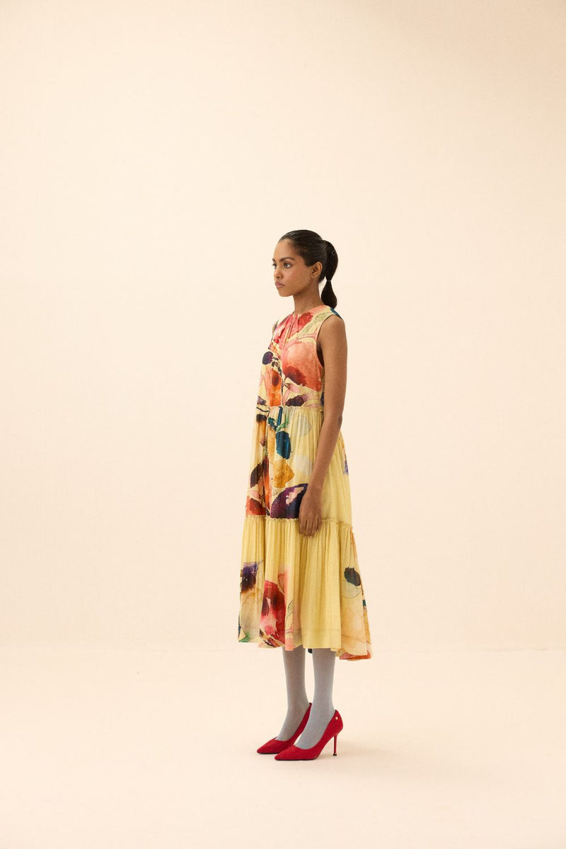 Sunstone dress mul by Khara Kapas in multi for women Worldwide
