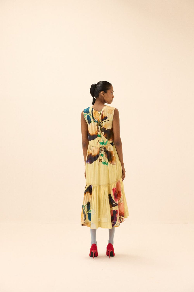 Sunstone dress mul by Khara Kapas in multi for women Worldwide