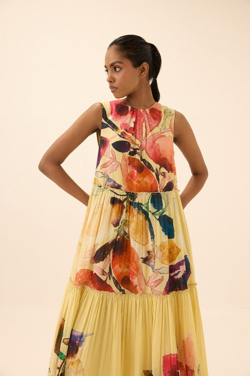 Sunstone dress mul by Khara Kapas in multi for women Worldwide