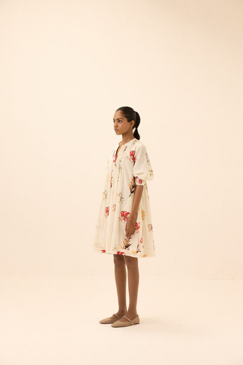 Fleurette Dress mul by Khara Kapas in multi for women Worldwide