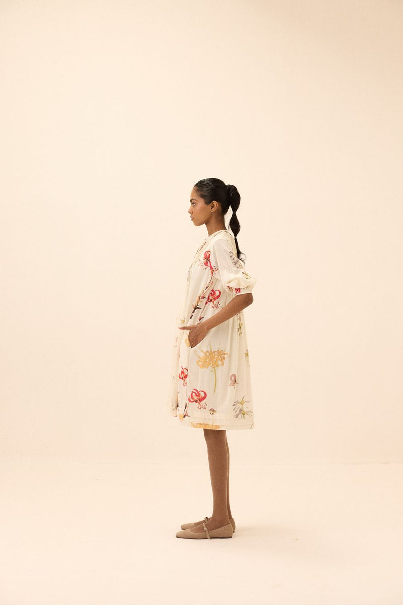 Fleurette Dress mul by Khara Kapas in multi for women Worldwide
