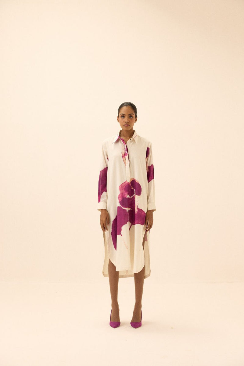 Damson dress mul by Khara Kapas in multi for women Worldwide