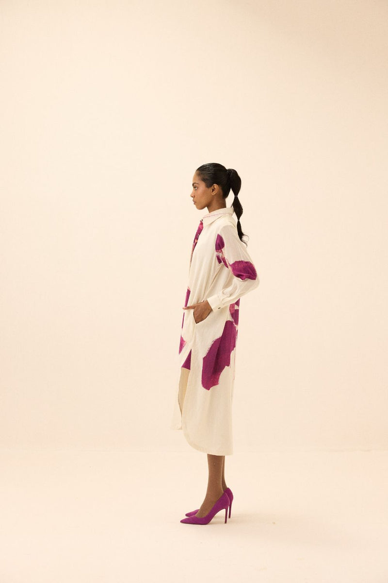 Damson dress mul by Khara Kapas in multi for women Worldwide