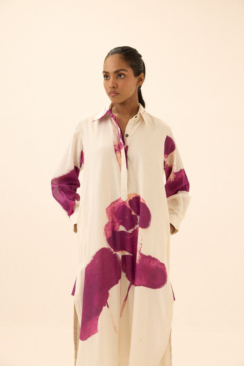 Damson dress mul by Khara Kapas in multi for women Worldwide