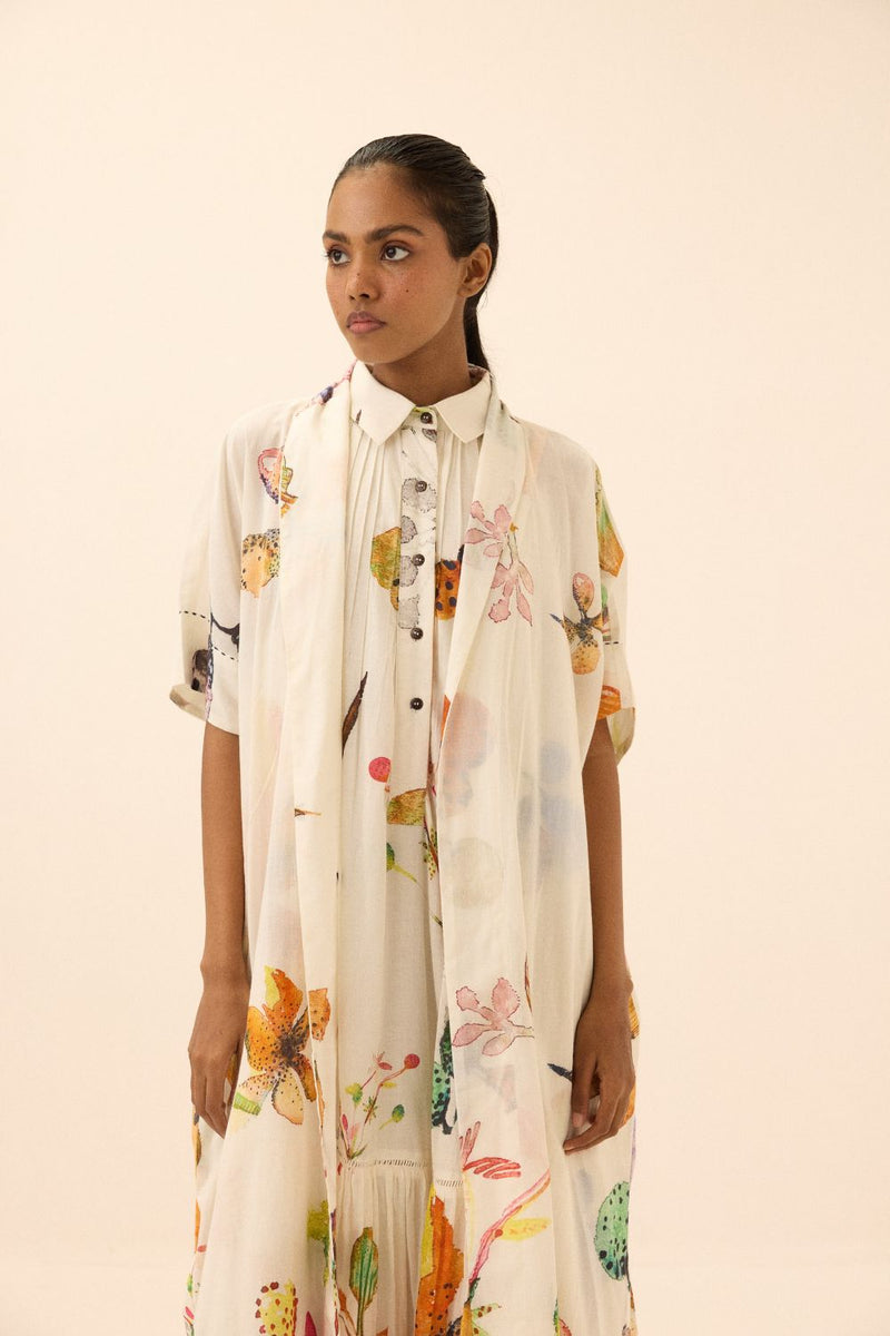 Ivy Bloom Shrug mul by Khara Kapas in multi for women Worldwide