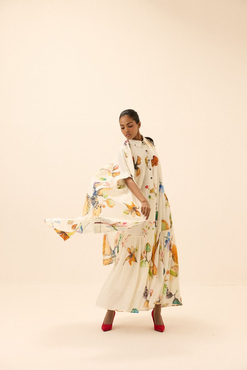 Ivy Bloom Shrug mul by Khara Kapas in multi for women Worldwide