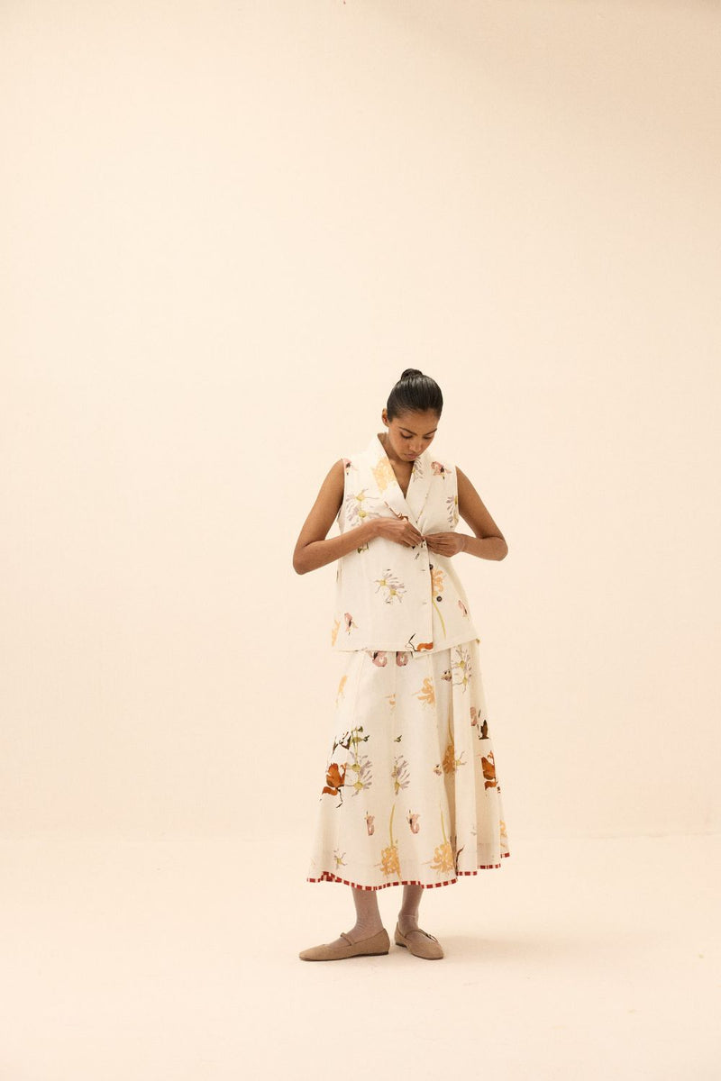 Idyll Jacket mul by Khara Kapas in multi for women Worldwide