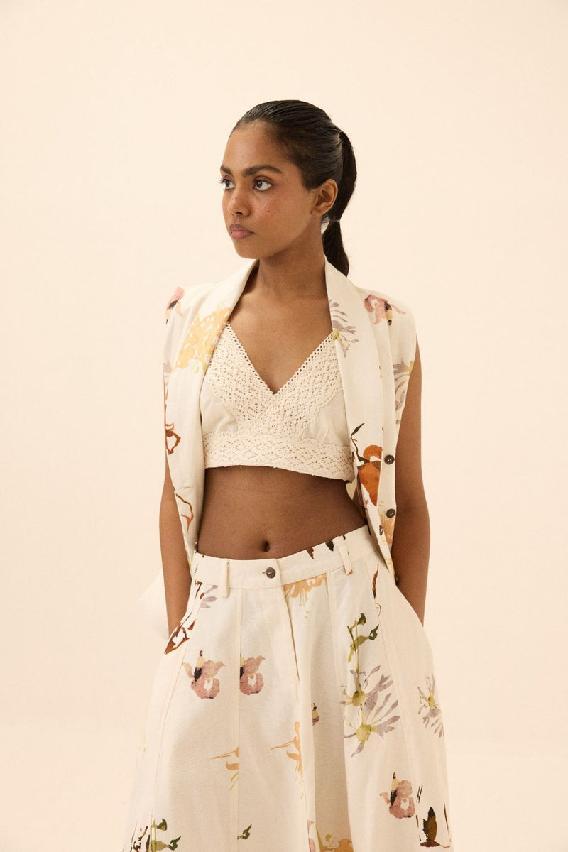 Idyll Jacket mul by Khara Kapas in multi for women Worldwide