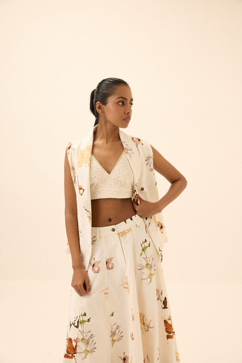 Idyll Jacket mul by Khara Kapas in multi for women Worldwide