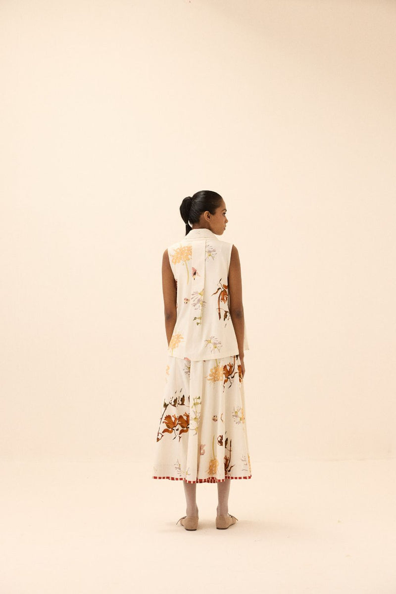 Idyll Skirt mul by Khara Kapas in multi for women Worldwide