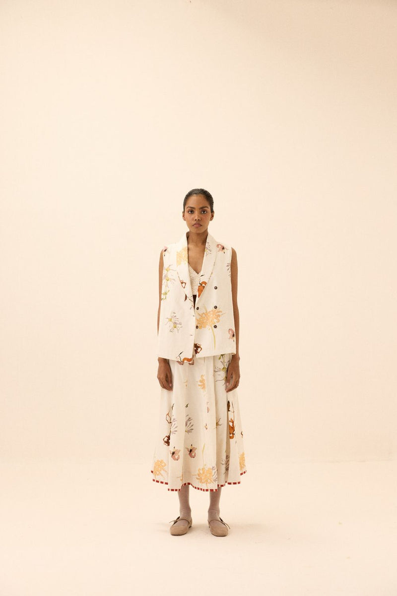 Idyll Skirt mul by Khara Kapas in multi for women Worldwide
