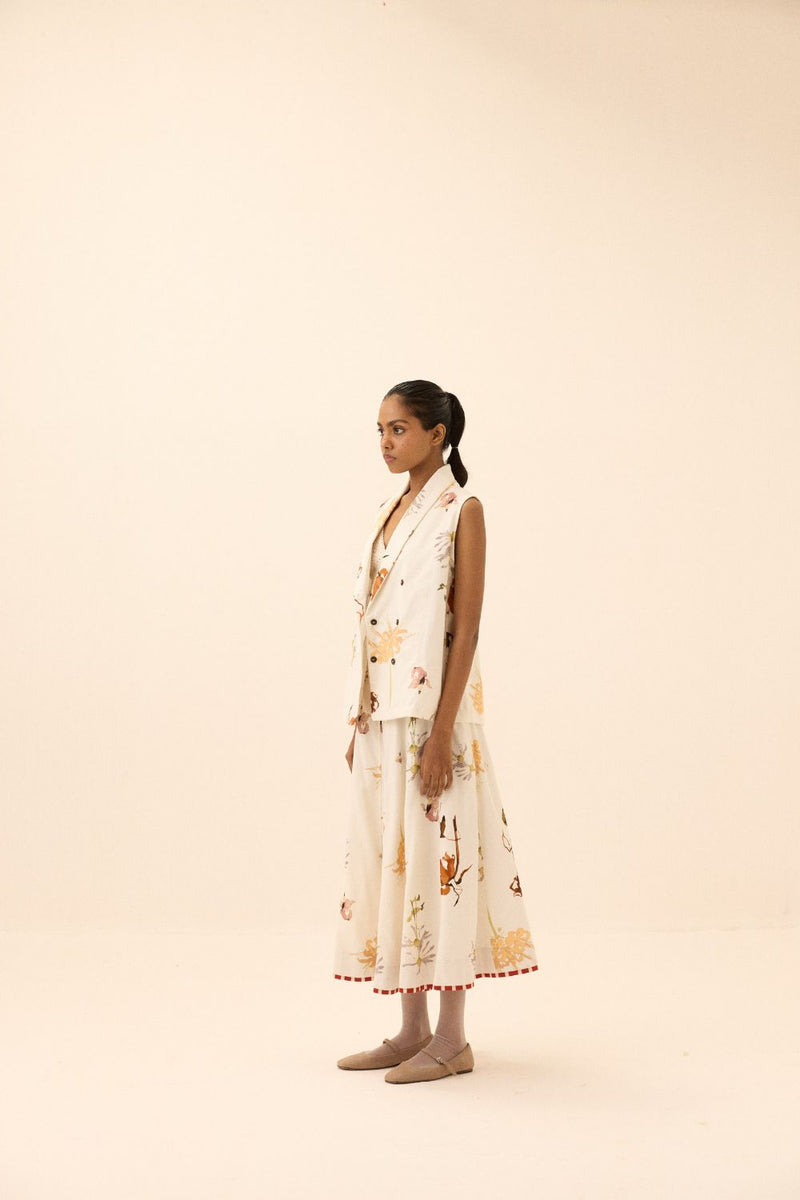 Idyll Skirt mul by Khara Kapas in multi for women Worldwide