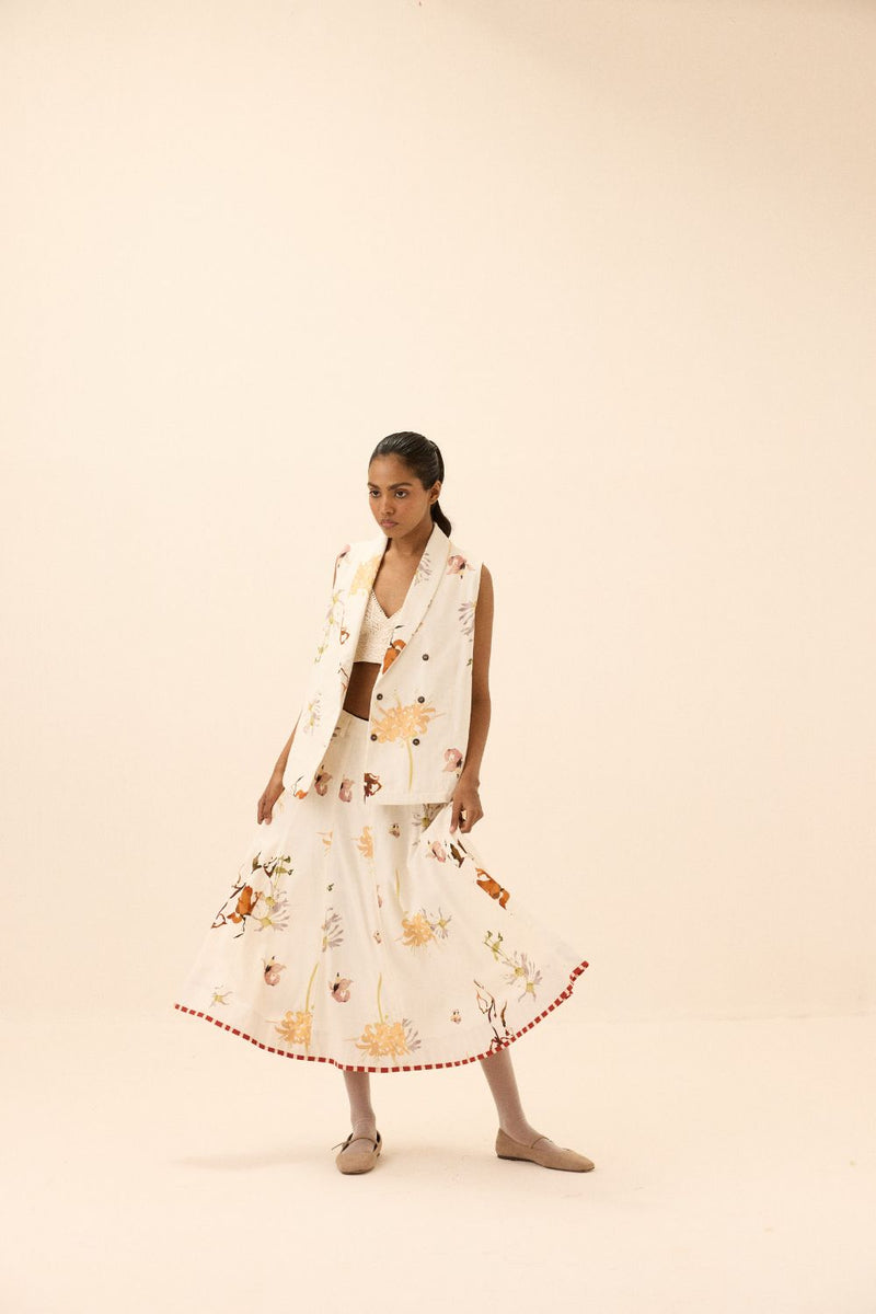 Idyll Skirt mul by Khara Kapas in multi for women Worldwide