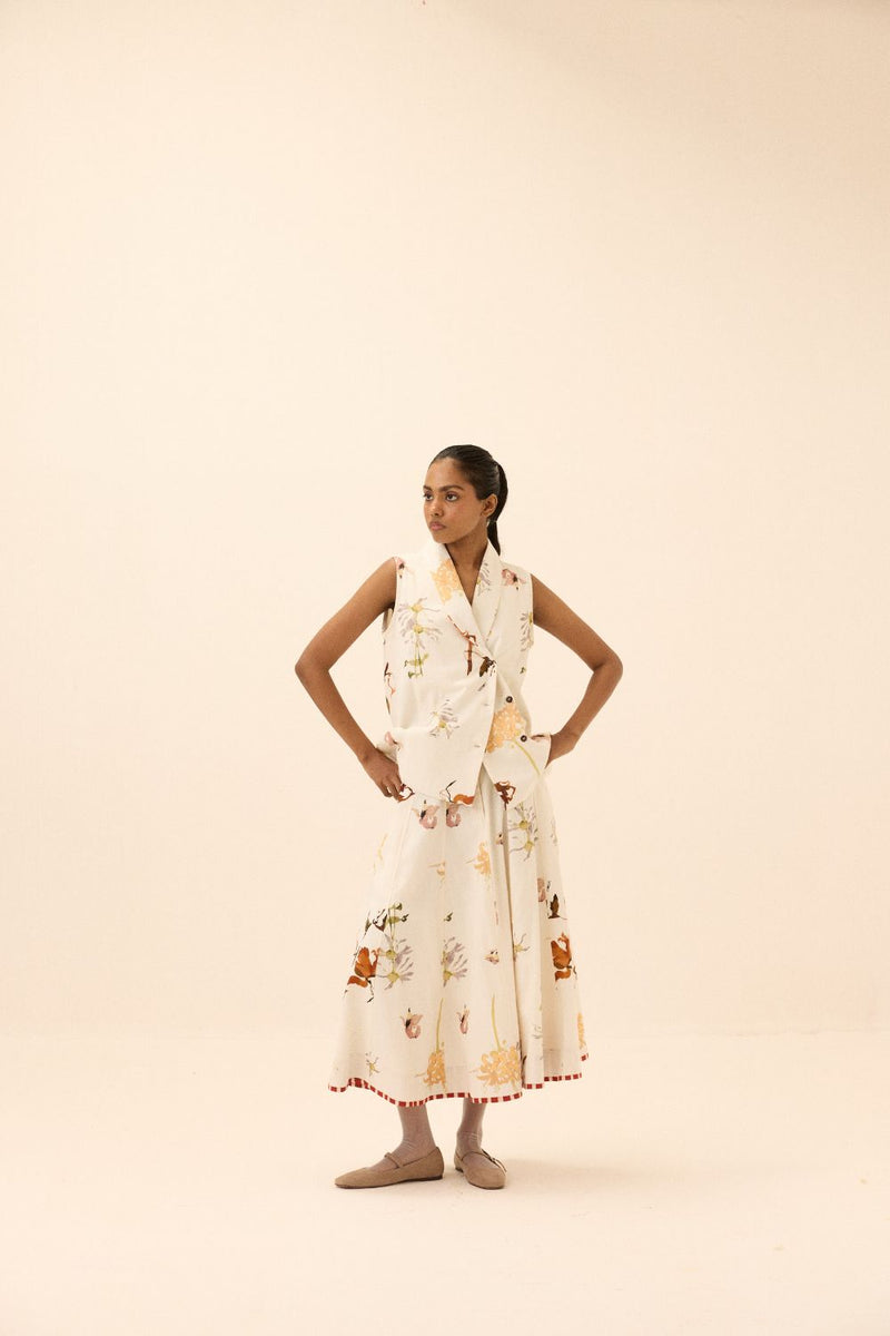 Idyll Skirt mul by Khara Kapas in multi for women Worldwide