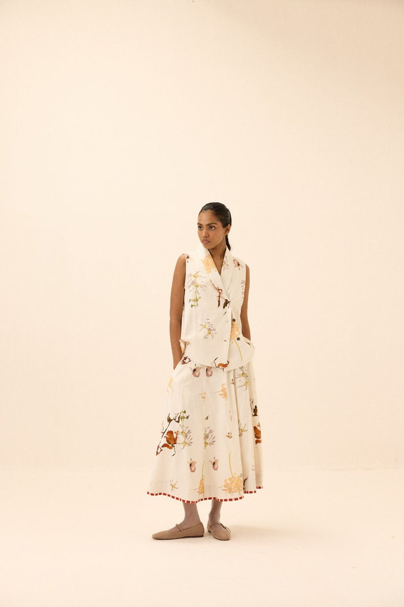 Idyll Skirt mul by Khara Kapas in multi for women Worldwide
