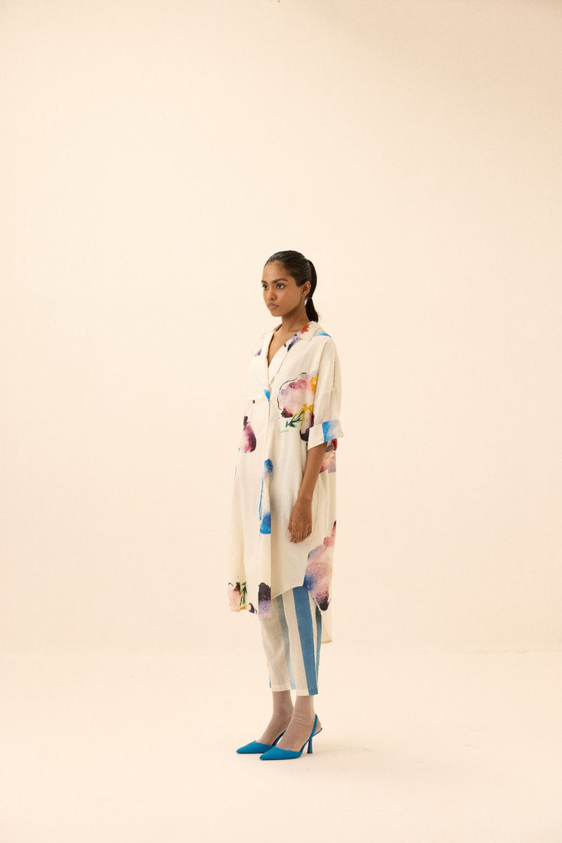 Nirvana Pants mul by Khara Kapas in white for women Worldwide