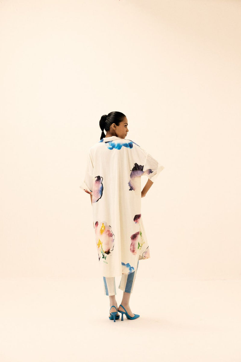 Nirvana Pants mul by Khara Kapas in white for women Worldwide