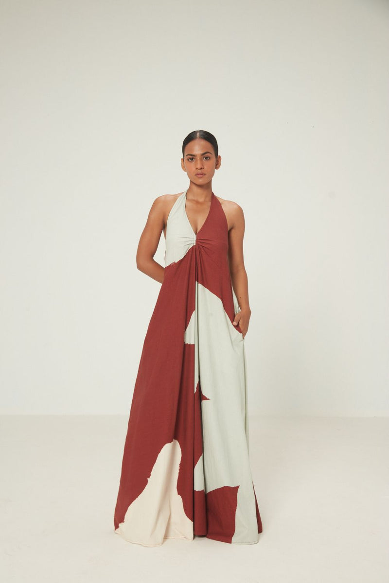 Geru Jumpsuit poplin by Khara Kapas in red for women Worldwide
