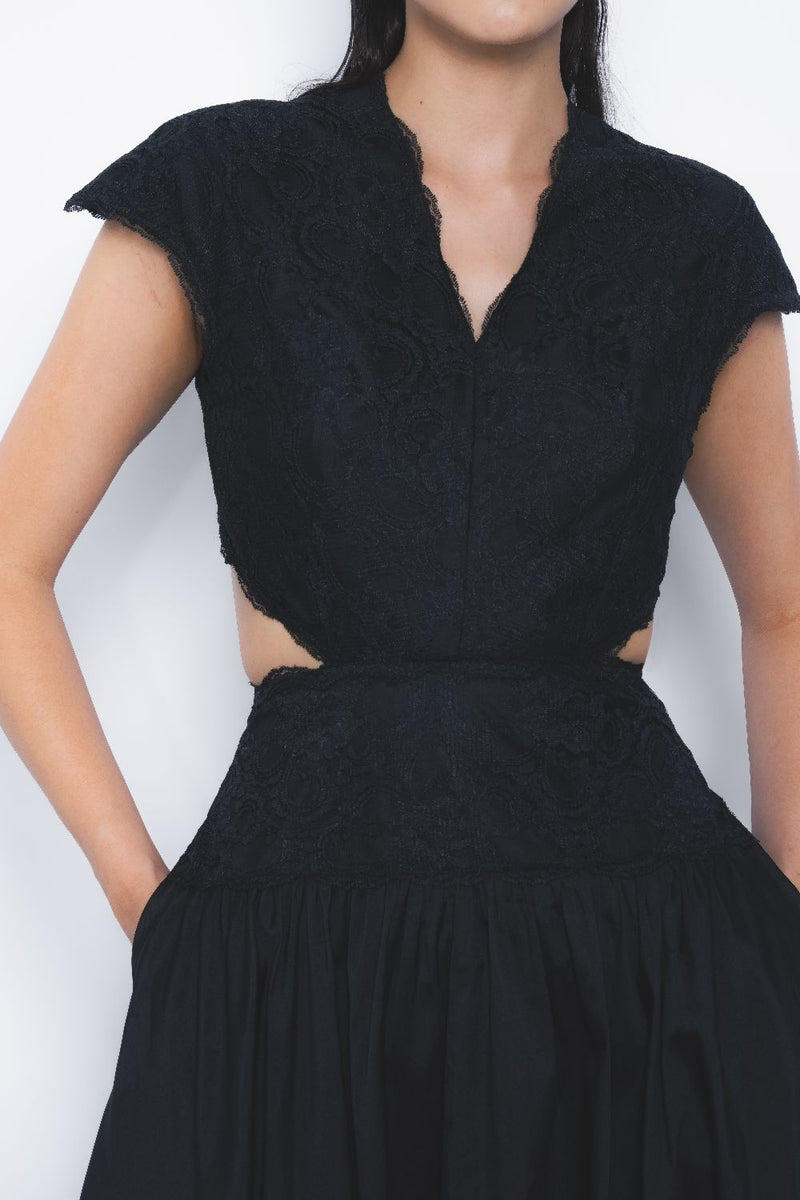 Kage Dress - Black by Leh Studios in black color for women Worldwide