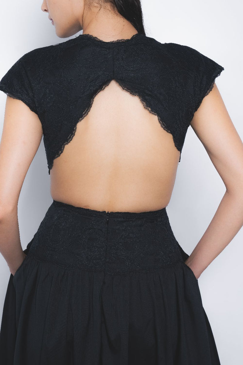 Kage Dress - Black by Leh Studios in black color for women Worldwide